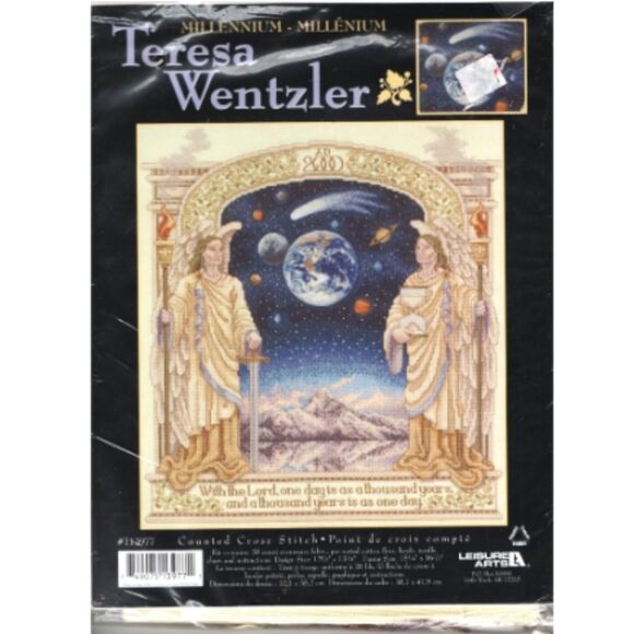 Vintage Leisure Arts Counted Cross Stitch Millenium By Teresa Wentzler - Picture 1 of 2